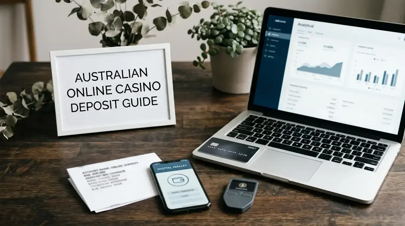 Bank card, digital wallet phone, bank transfer document and cryptocurrency wallet arranged beside a laptop